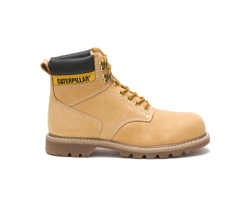 Caterpillar Second Shift Steel Toe - Sicherheitsstiefel Herren HellBraun - Schweiz AMWS-32401